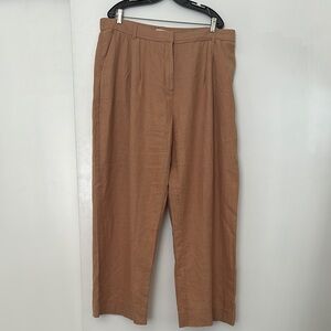 Abercrombie & Fitch Brown Linen Pants